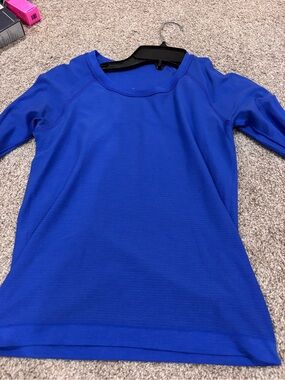 lululemon athletica Royal Blue Long Sleeve Athletic Top